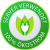 Server verwendet 100% Ökostrom