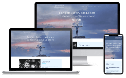 Homepage-Baukasten, Vorlage für Berater/Coach