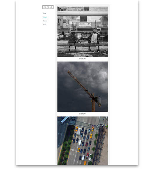 Homepage Baukasten, Vorlage für Fotografen-Homepage