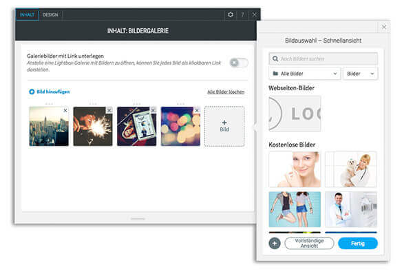 Homepage Baukasten, Vorlage für eigene Website/Homepage