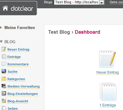 Ansprechende Optik, einfach Bedienbarkeit: die aus Frankreich stammende Blog-Software Dotclear.