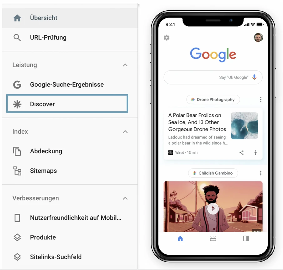 Abbildung 5: Trafficdaten durch Google Discover in der neuen Search Console