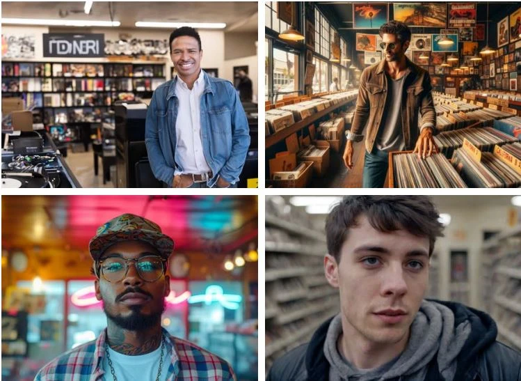 KI-generierte Bilder - oben links: Adobe FireFly, oben rechts: Chat-GPT, & DALL-E, unten links: Midjourney 6, unten rechts: Stable Diffusion